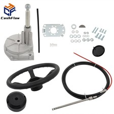 SS13714  With 12.4in Wheel FOR 14 Feet Boat Rotary Steering System Outboard Kit