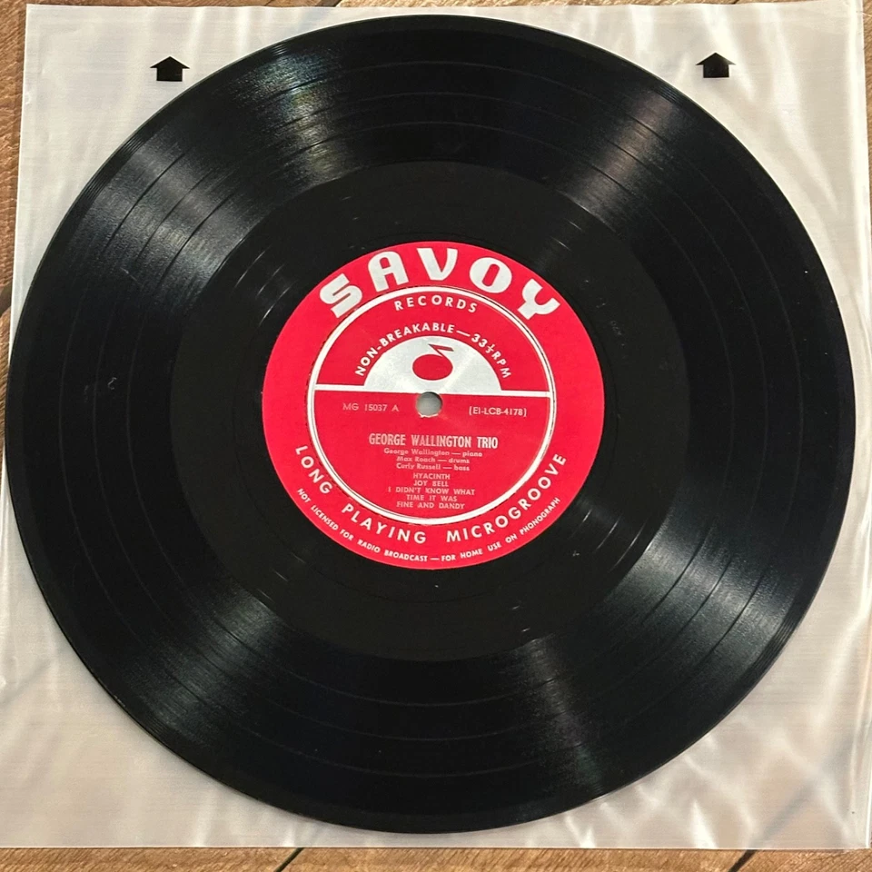 George Wallington Trio VG++ 1st DG Savoy 10” lp 15037 - Image 3 of 4