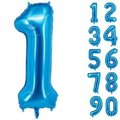Zahlenballons Geburtstag blau 40  Helium Riesen Folie groß Geburtstag Alter Party UK