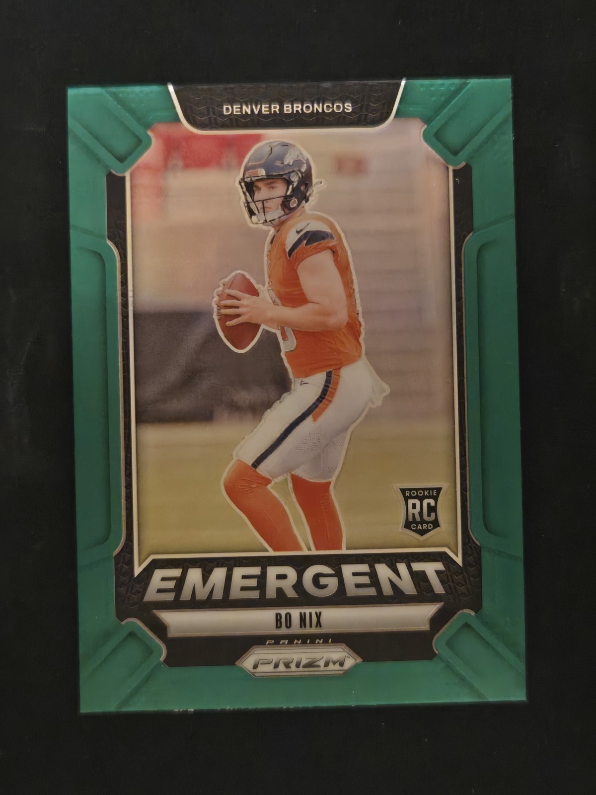 2024 Panini Prizm #3 Bo Nix Emergent Green Prizm