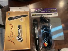 Magic Karaoke Microphones Model ED6000 With Book  Cables. Tested And Works