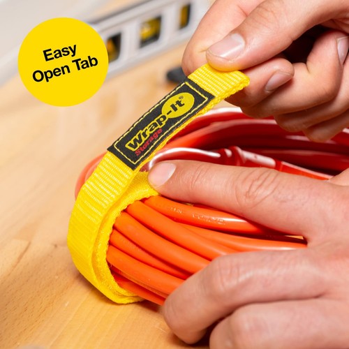 Quick-Strap Cord Wraps, 9 inch (12 Pack) Red - Hook and Loop Strap, Extension... - 第 5/7 張圖片