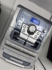 Encore Technology Stereo 3CD 3-Speed Turntable W/Radio Double Cassette