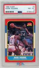 1986-87 Fleer Set-Break # 3 Mark Aguirre RC PSA 8 NM-MT