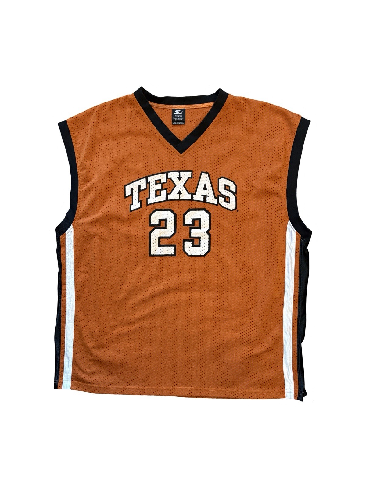 Starter Texas Longhorns Orange Mesh College Basketball Jersey Size 3XL Vintage
