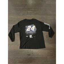 Hendrick Motorsports Chase Elliott 24 NAPA Racing Black Long Sleeve Shirt Men XL