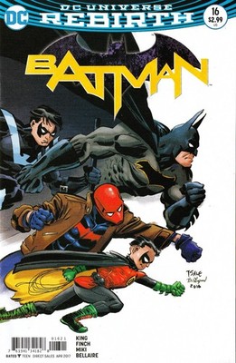 BATMAN #16 (2016) TOM KING / DAVID FINCH ~ TIM SALE VARIANT ~ UNREAD NM