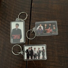 New Kids on the Block 1989 Lot Of 3 Keychain K1307 NKOTB Vintage New Old Stock
