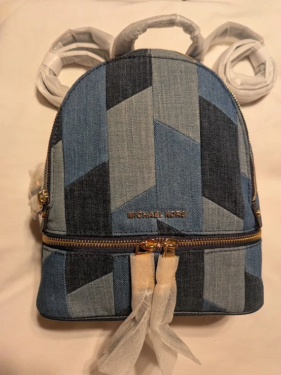 Michael Kors Denim Exterior Backpack Bags & Handbags for  display picture 1