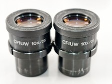 Nikon Microscope Focusing Eyepieces CFIUW 10x/25 Ultra Wide Field