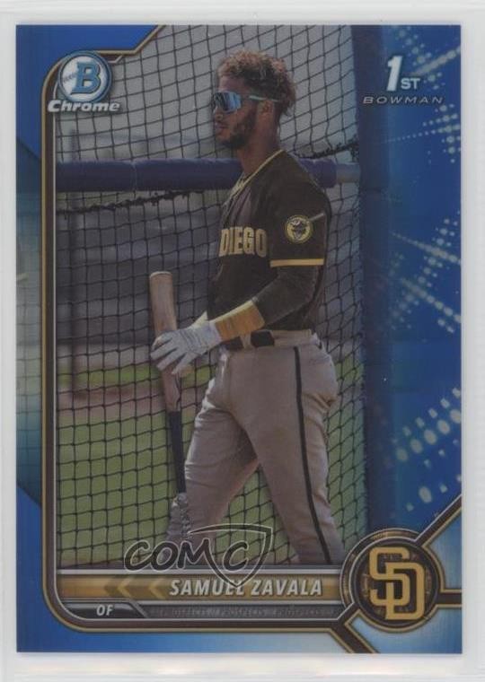 2022 Bowman Chrome Prospects Blue Refractor 117/150 Samuel Zavala #BCP-203 xb2