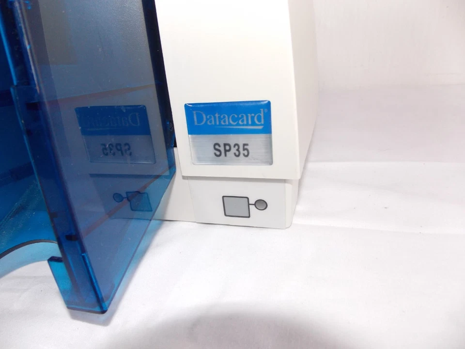 DataCard SP35 Plus Thermal Transfer One Sided ID Card Printer Untested POWERS UP - Image 2 of 3