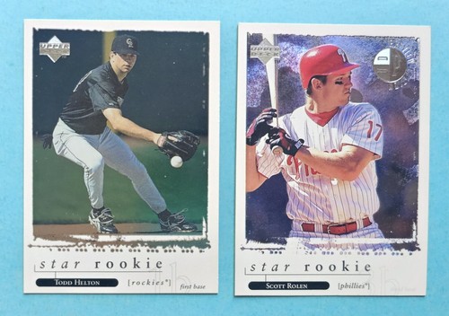 1998 Upper Deck Rookie Scott Rolen Todd Helton RC Baseball HOF Set Break - Picture 3 of 3