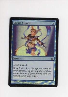 Serum Visions Fifth Dawn NM- very light clouding sFOIL MTG Magic the Gathering 