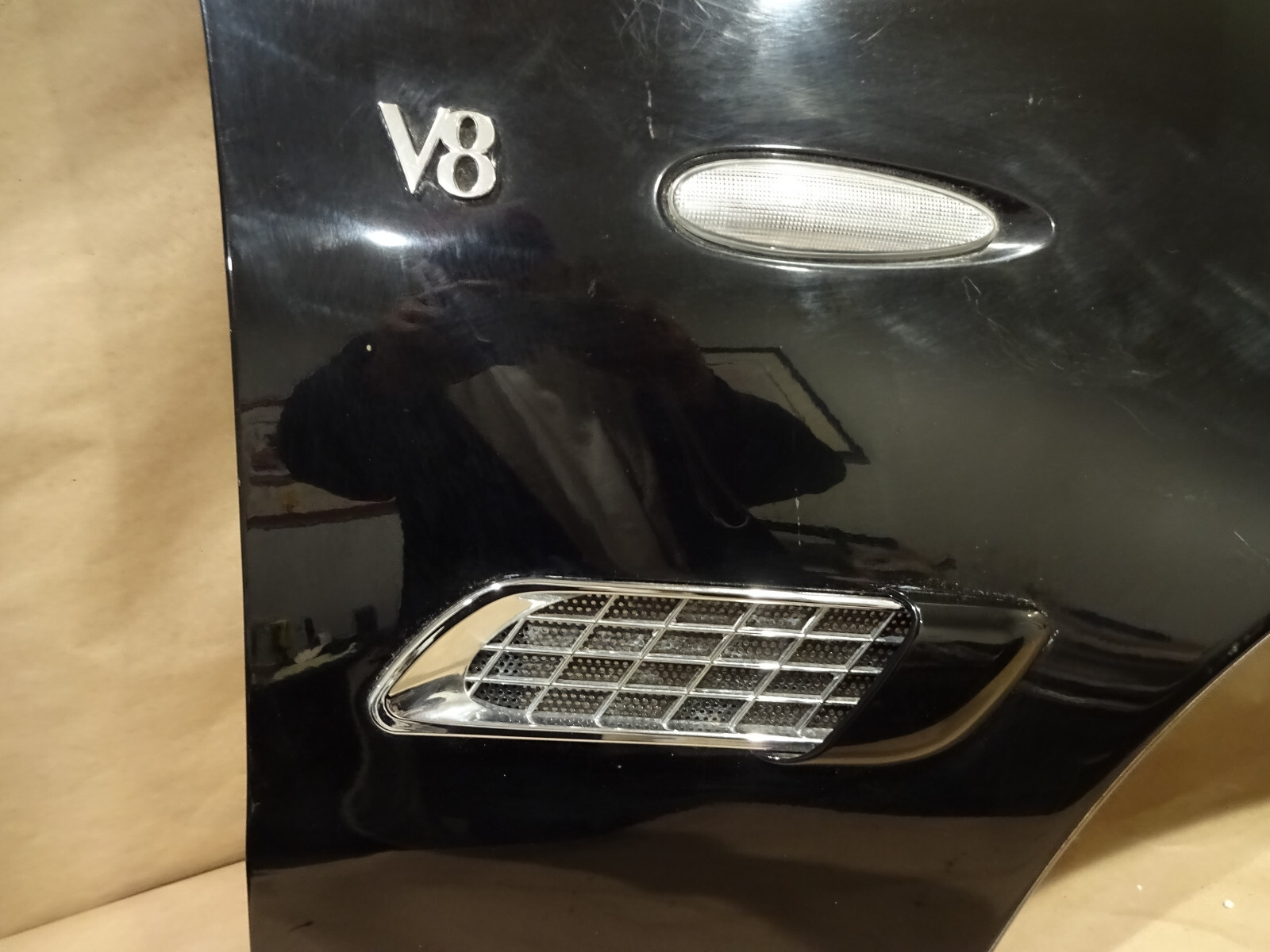 Maserati 4200 Coupe- RH Front Fender Black Optional Vintage Version P/N 67813700