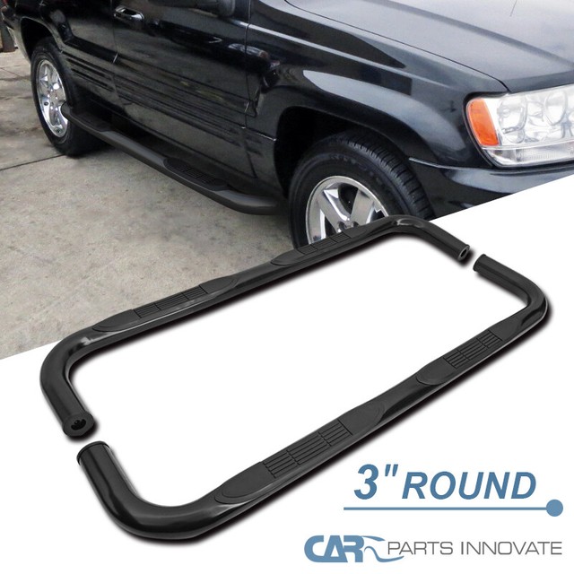 9904 Jeep Grand Cherokee WJ 3" Black Stainless Steel Side Step Nerf