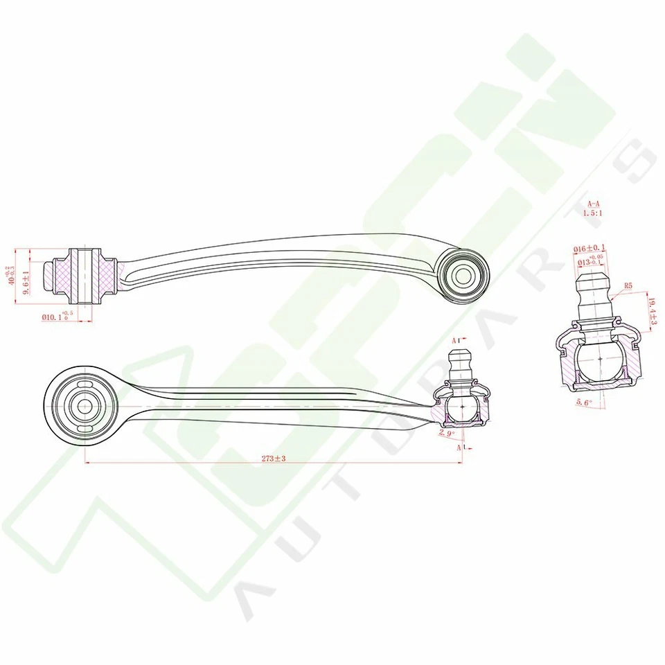 10x Stabilizer Bar Link Control Arm For 1996-01 Audi A4/A4 Quattro A6/A6 Quattro - Imagem 3 de 4