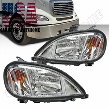 Fits 2004-2017 Freightliner Columbia Headlights Headlamps Replacement Left+Right