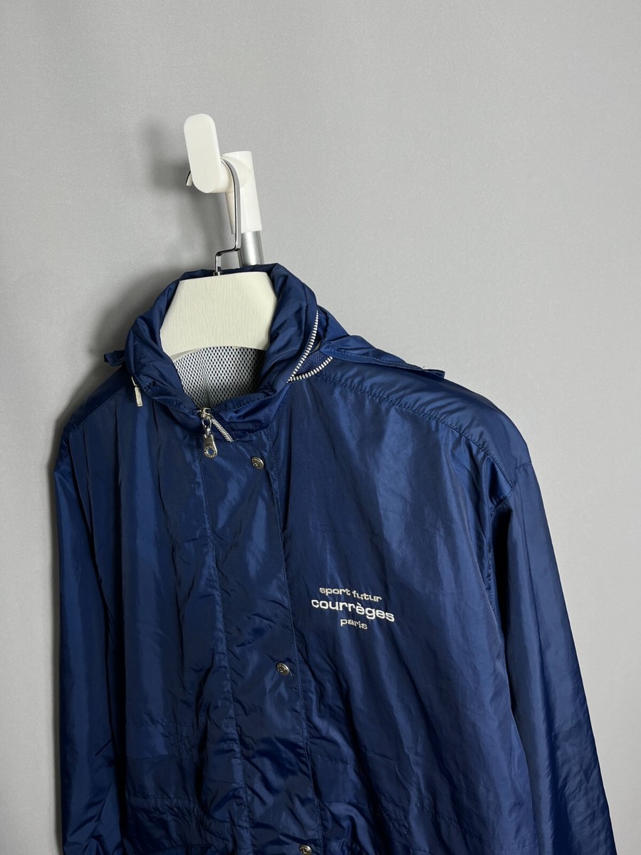 Courreges sport futur paris vintage blue jacket mens Sz 9 (M