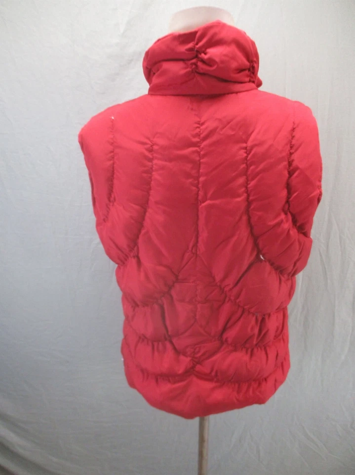 Chaleco aislante NINE WEST talla L para mujer rojo pluma cremallera completa cuello alto 801 Foto 4 de 4