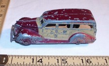 TOOTSIE TOY 1940s 4 DOOR WOODY WAGON CAR DIE CAST METAL TOY