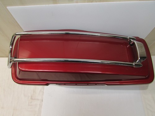 1994-2013 Harley Road King Custom Touring OEM Saddlebags & Lids Fire Red Pearl - Picture 2 of 24