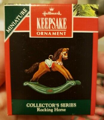 Rocking Horse Miniature Keepsake Ornament 7th in Series Hallmark