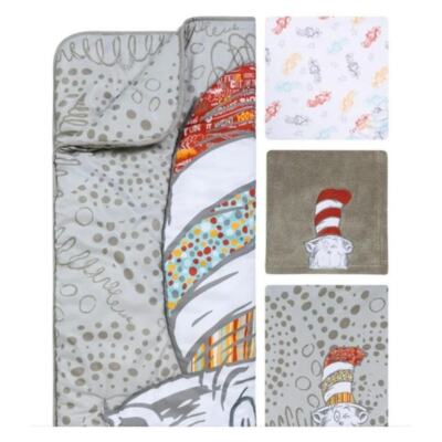 Trend Lab Dr Seuss Cat in the Hat 4 Piece Crib Bedding Set