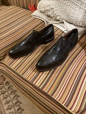 Allen Edmonds Lloyd 0607 Mens Black Leather Wingtip Oxfords  display picture 2