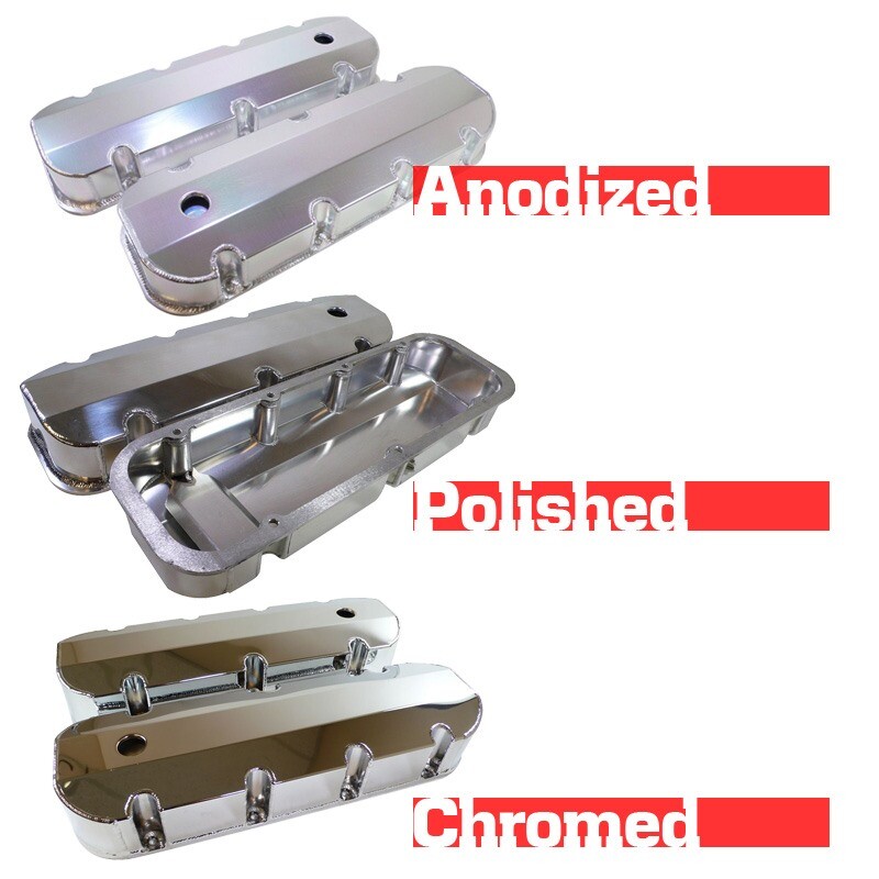 Big Block Chevy BBC 396 454 Fabricate Polish Aluminum Valve Cover Tall StreetRod eBay