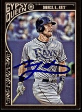 2015 Topps Gypsy Queen Ben Zobrist Auto Tampa Bay Rays #73 Card COA Signed