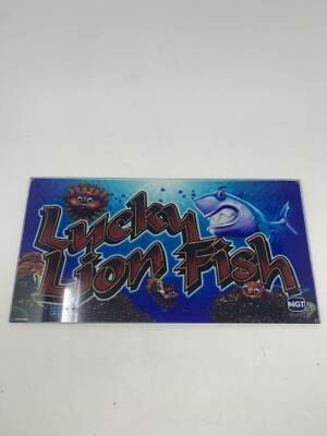IGT I-Game 19'' belly glass ''Lucky Lion Fish'' REPLACEMENT OR DECOR! COOL!.
