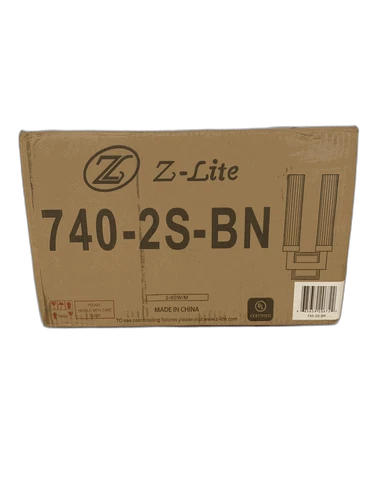 Z-Lite Beau 16.75 in. Brushed Nickel 2 Light Wall Sconce w/ Clear Glass Shade - Picture 9 of 9