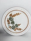 lot of 2 Vintage Stangl Hand Painted Golden Blossom 10" Dinner Plate a405