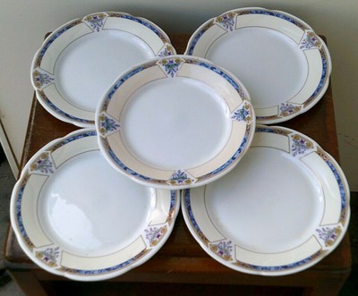 Kashan China ( Fine Bone Porcelain) Small Side Plates With Gold
