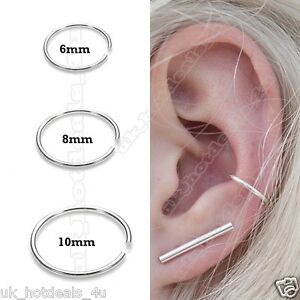 Extra Dunn Knorpel Ohrring Piercing Rook Helix Lippe Ring Ohr Nase Augenbraue Hoop Ebay