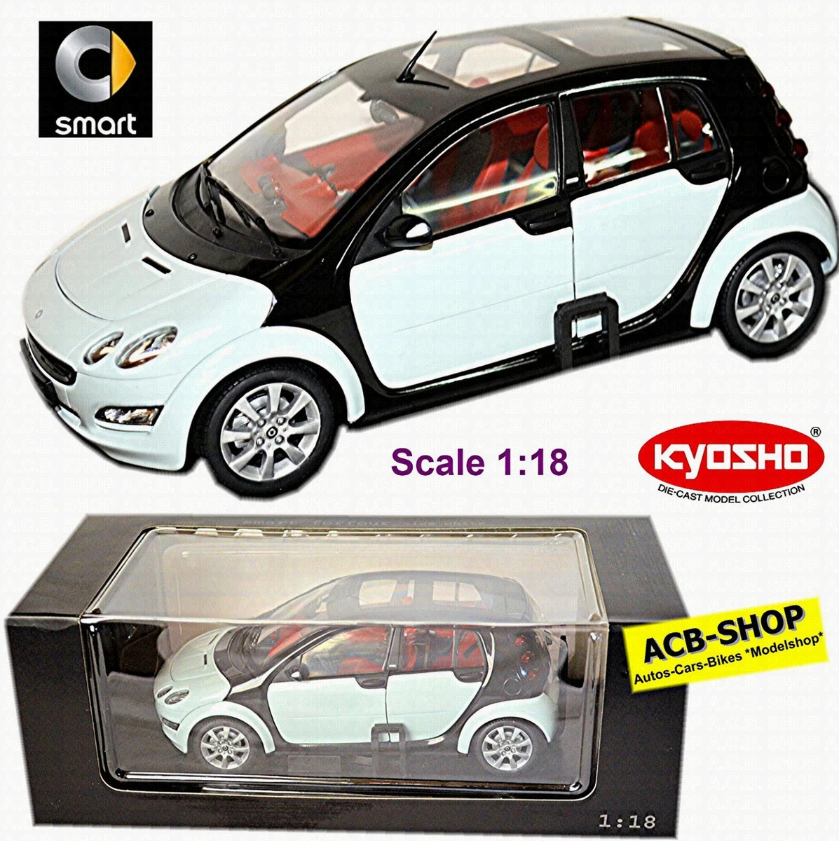Kyosho Smart Contemporary Manufacture Diecast Cars, Trucks & Vans