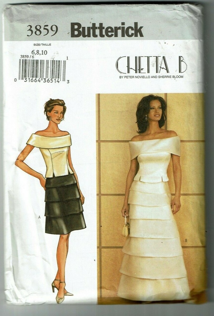 Butterick # 3859 CHETTA B Top and Skirt w/Variations Pattern