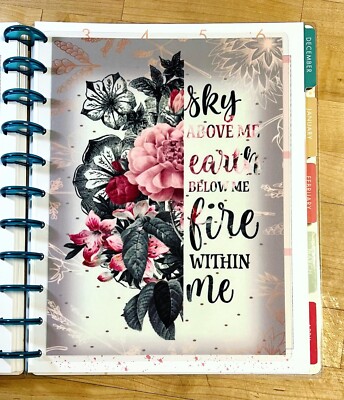 Sky Above Me Earth Below Fire Within 2 Side Dashboard 4 use w BIG Happy Planner~
