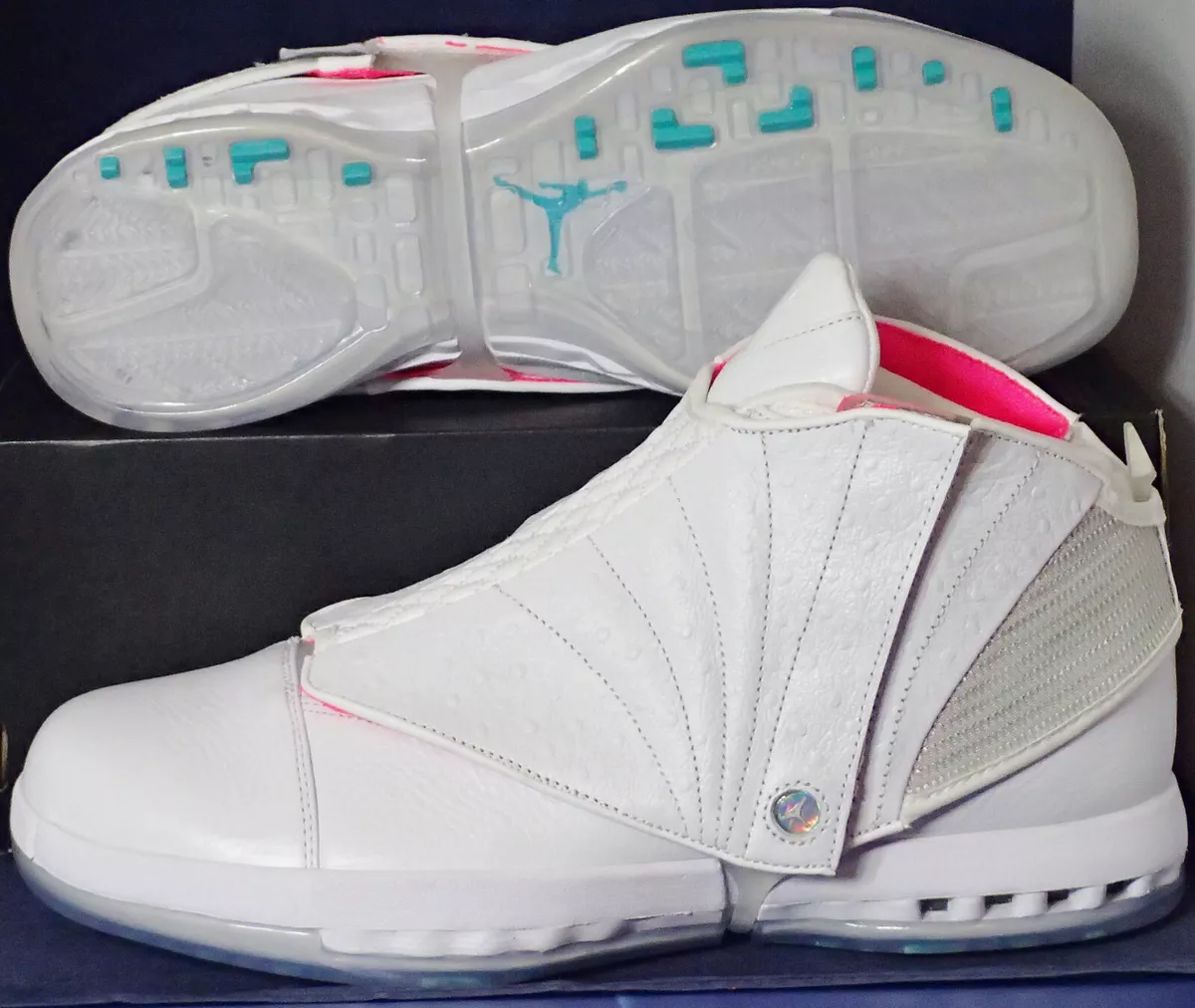 Jordan 16 best sale pink