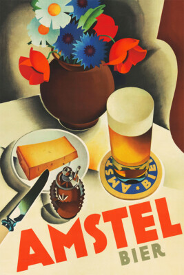 Amstel Beer Drink Vintage Wall Art Home Decor - POSTER 20x30