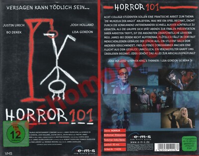 VHS HORROR 101 SCHOOL OF FEAR Justin Urich Brigitta Dau Josh Holland Bo Derek
