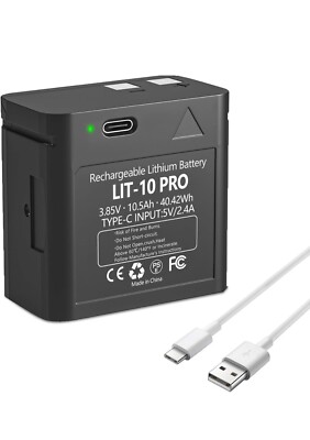 LIT-10Pro 10500mAh Cellular Trail Camera Replacement Battery for SPYPOINT LIT...