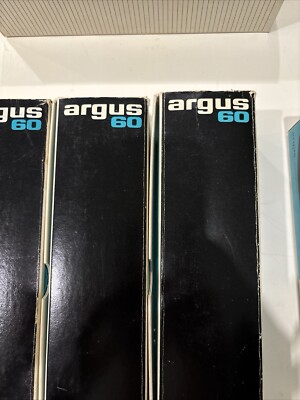 Lot of 7 Vintage Argus 60 Slide Magazine Trays Model 587 w/ Original Boxes GC