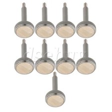 9 Pack Euphonium Parts Accessories Brass Nickel Plated Valve Finger Buttons