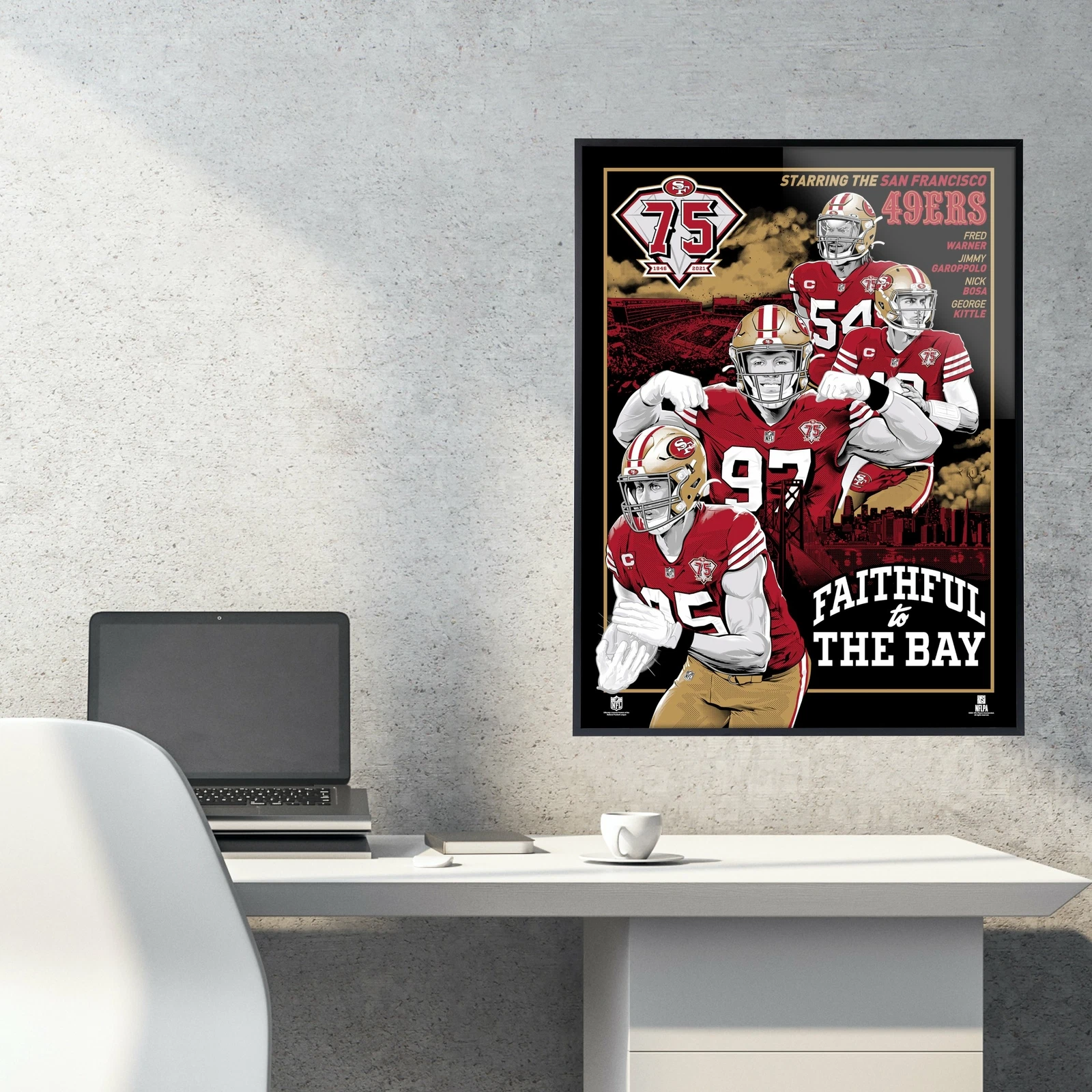Phenom Gallery San Francisco 49ers 75th Anniversary Poster