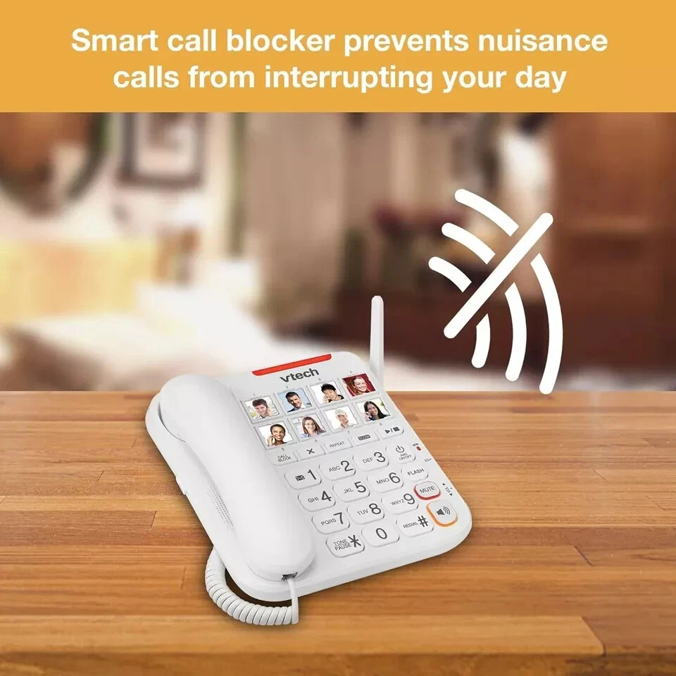 Sistema de respuesta amplificado con cable/inalámbrico VTech SN5147 Big Buttons & Display™ Foto 3 de 4