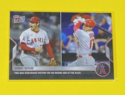 2022 MLB Topps Now Shohei Ohtani TWO-WAY STAR MAKES HISTORY Angels #478 SP 🔥