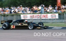 MARIO ANDRETTI LOTUS 78 #5 BRITISH GP 1977 35MM SLIDE PHOTOGRAPH BRANDS HATCH F1