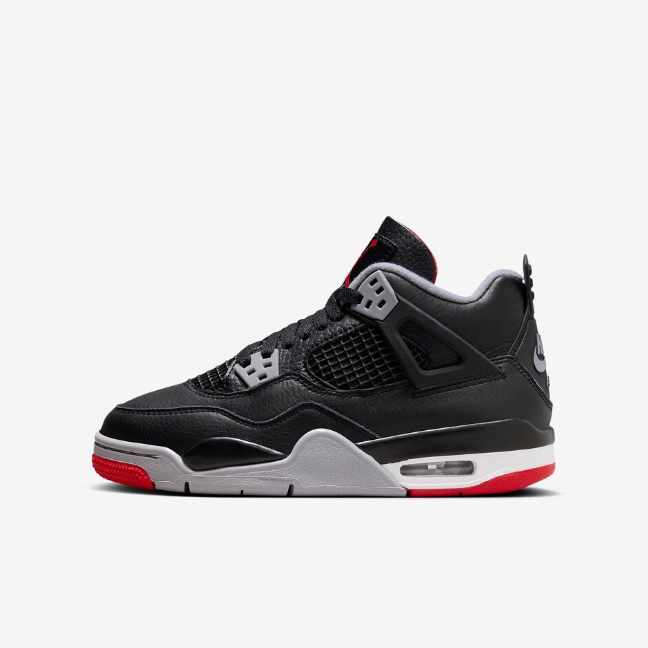 靴 Nike Air Jordan 4 Retro Bred 27cm Size 6Y - Nike Air Jordan 4 Retro Bred Reimagined (GS) (FQ8213-006